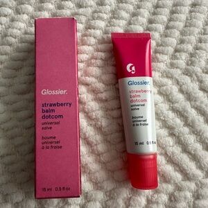 Glossier Strawberry Lip Balm dotcom